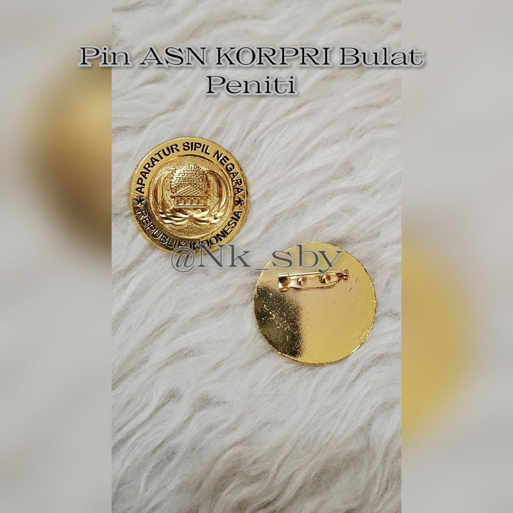 Pin ASN KORPRI Bulat ~ Bros ASN KORPRI Bulat ~ Pin KORPRI ASN ~ Bros KORPRI ASN