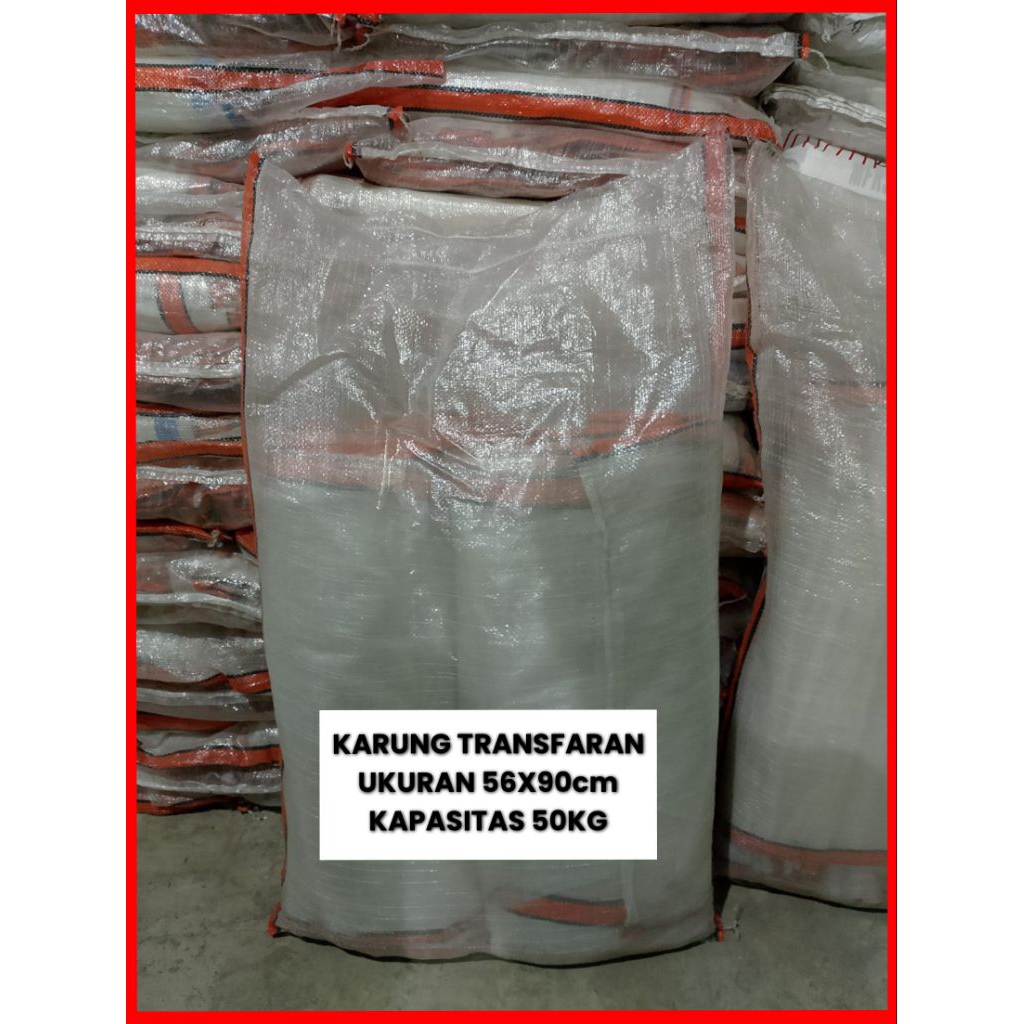 (KARUNG TRANSPARAN) kapasitas 50kg