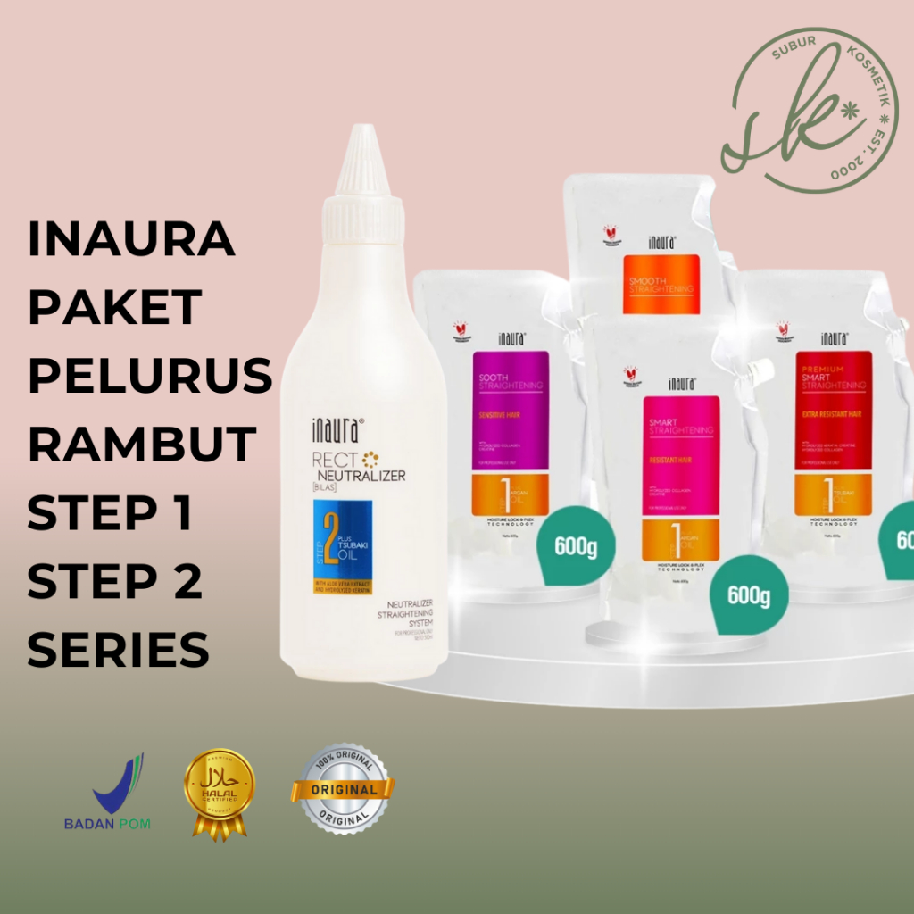 Inaura - Smoothing Collagen Sepaket (Cream Pelurus 600gr & Recto 500gr)