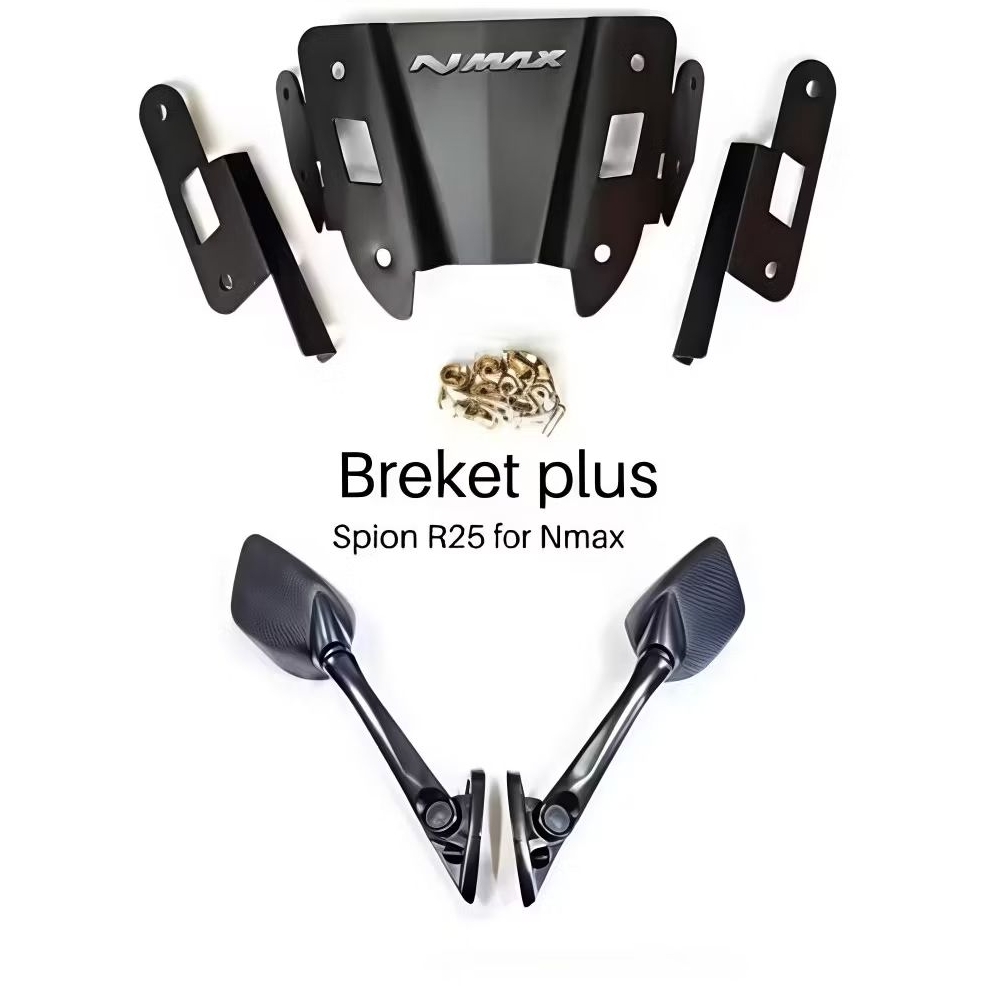 Dudukan Breket Spion Nmax R25 Plus Kaca Spion R25 Panjang Untuk Nmax