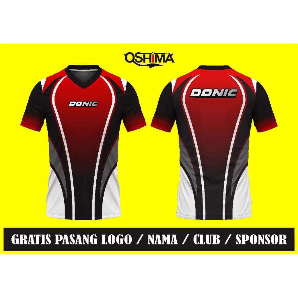 KAOS JERSEY OLAHRAGA PINGPONG DONIC