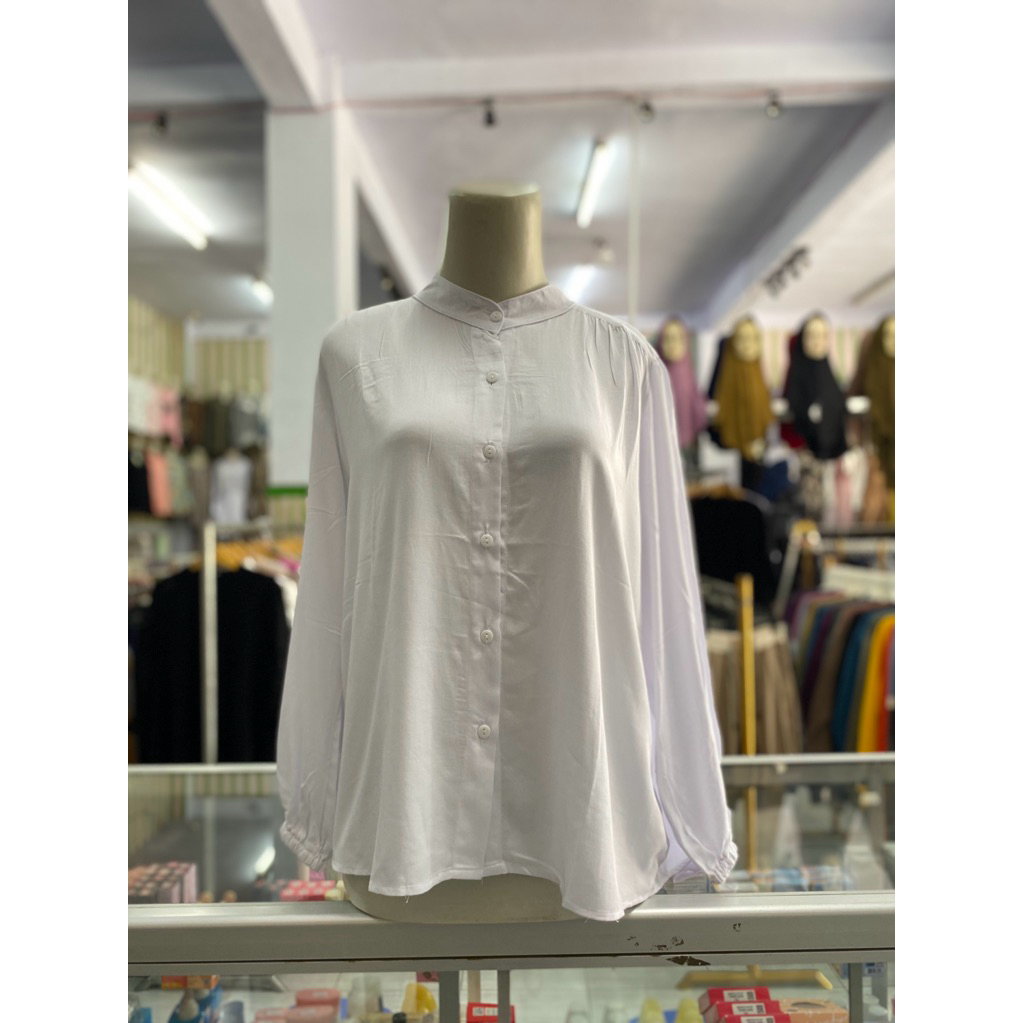 Kemeja Wanita Dewasa terbaru - Atasan Putih Wanita Kekinian