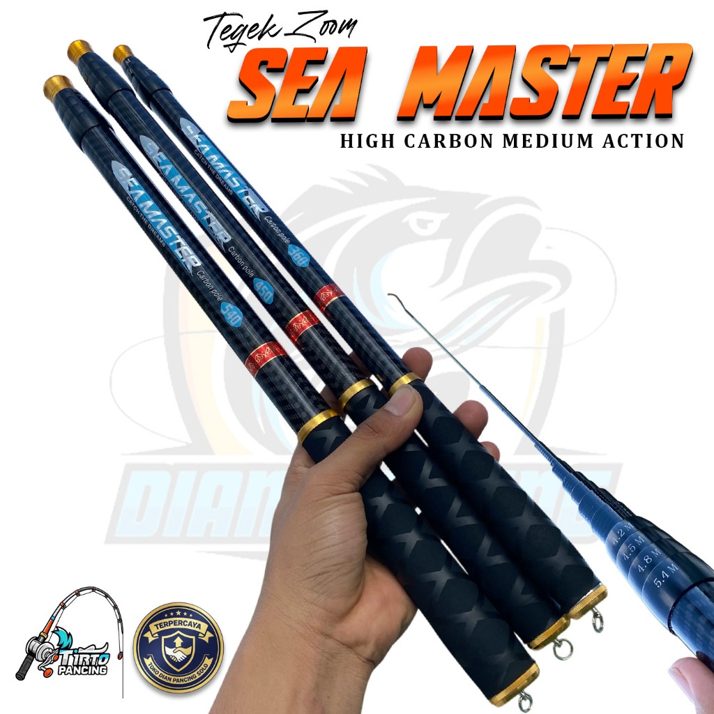 Joran Tegek Zoom Hong Sheng Seamaster Carbon Polwe Ukuran 360 450 540