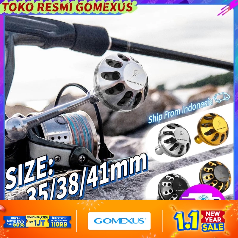 Gomexus Handle Knob 35-41mm Joran BC pancing alat pancing set knop Stradic Daiwa shimano Twinpower