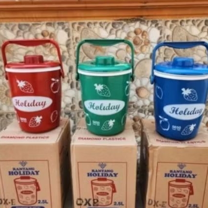 RICE BUKET MINI 2,5 LITER,Air,TERMOS ES/TERMOS NASI MAKANAN/RANTING HOLIDEY. ADMIEE