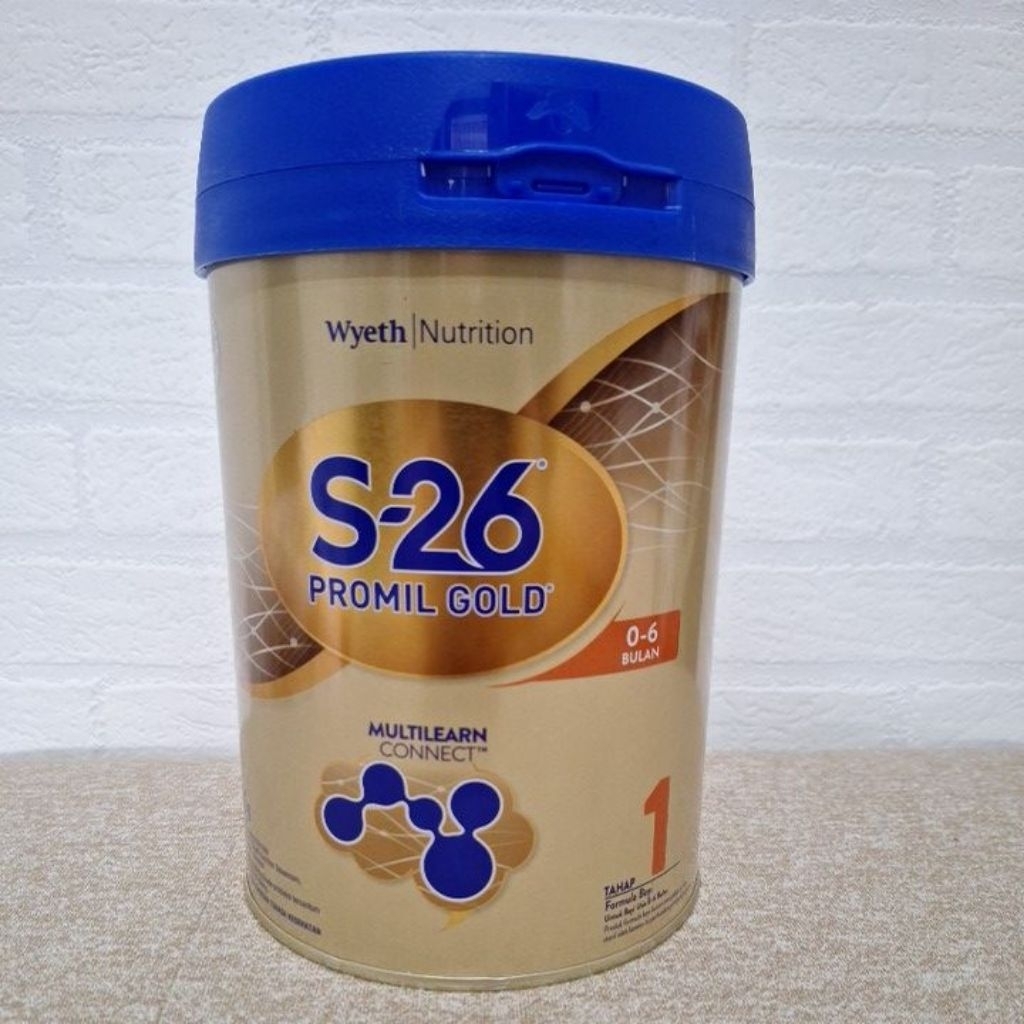 Kaleng susu dan sendok S-26 S26 Tahap 1 0-6 Bulan Wyeth Nutrition 900 gr