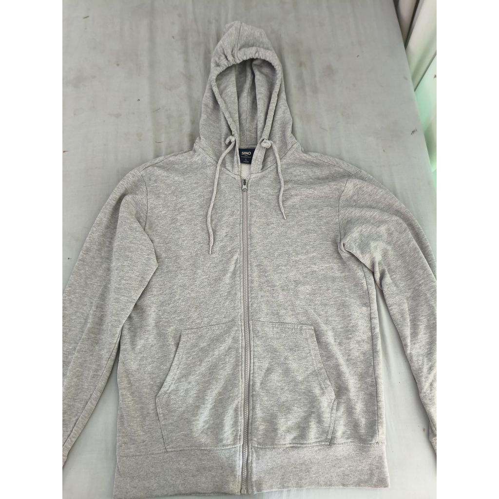 Hoodie Zipper pria SPAO