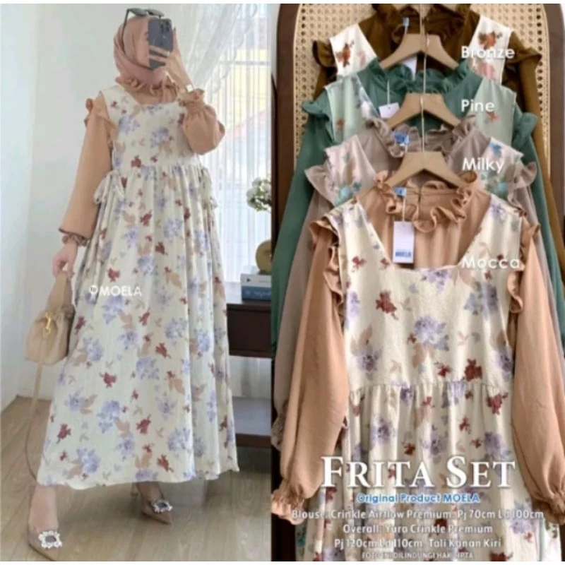 Gamis Frieta Set By Moela | Gamis Set Hijab