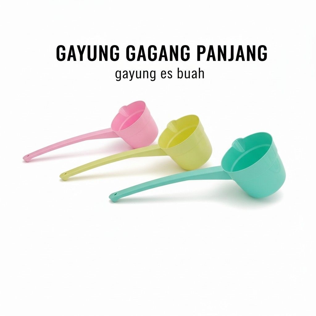 Gayung Gagang Panjang Plastik - GAYUNG BAJIGUR : BESAR, Gagang Panjang