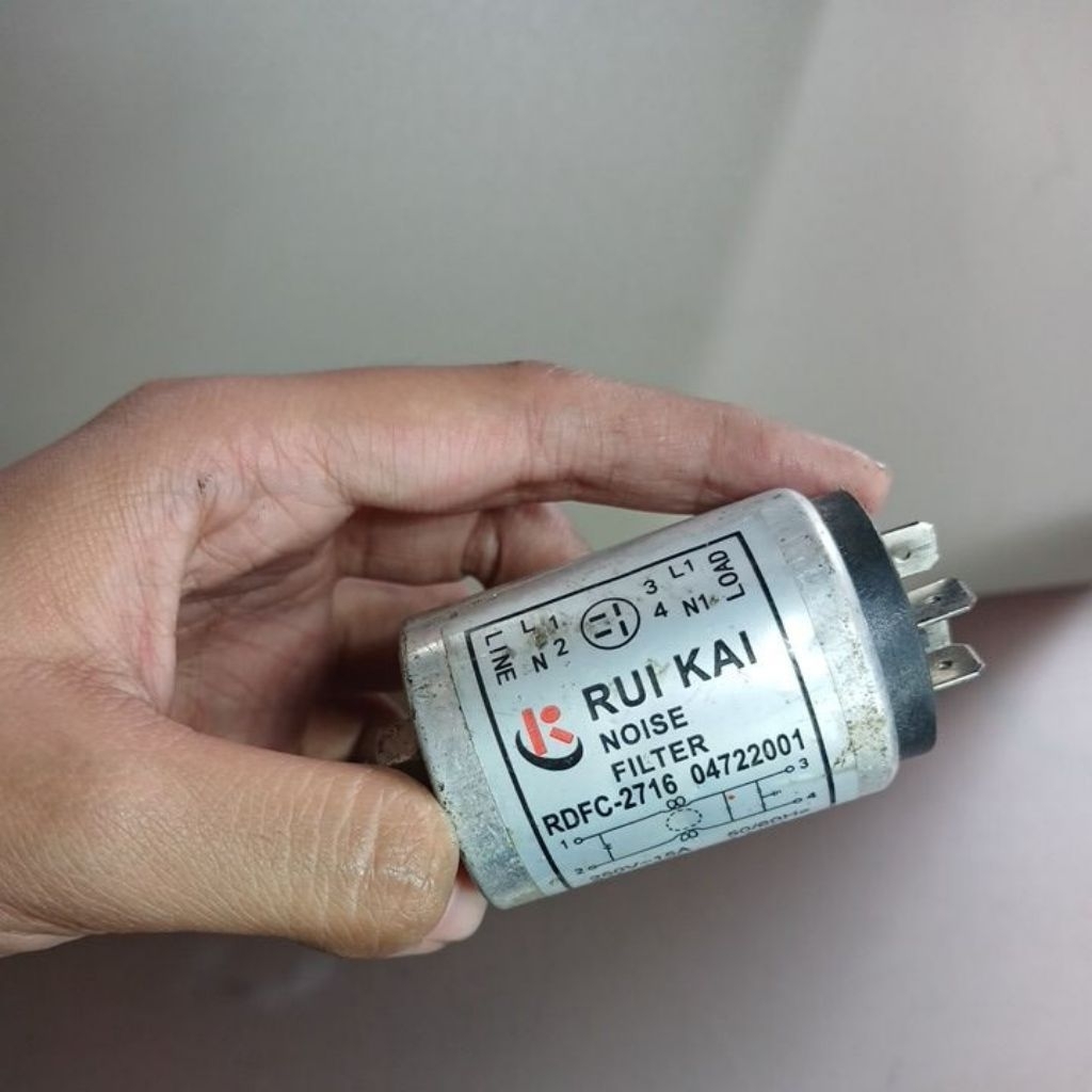 kapasitor mesin cuci filter noise riu kai