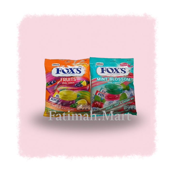 Permen Kristal Bening Fox’s 125g - Rasa Buah Segar, Halal, Praktis Dibawa