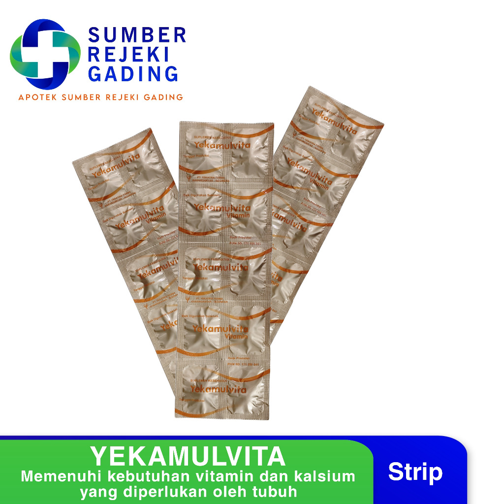 YEKAMULVITA Vitamin STRIP - Suplementasi vitamin A, vitamin B kompleks dan vitamin D3