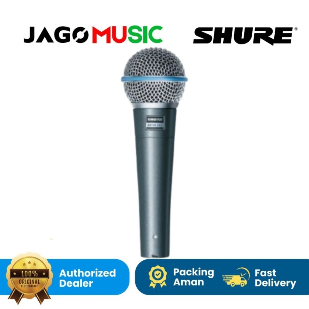 Mic Kabel Cable Super Cardioid Dynamic Vocal Mic SHURE BETA 586A BETA 58A