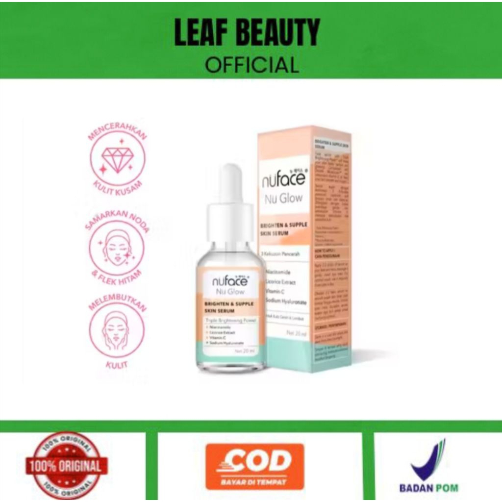 Nu Face Nu Glow Brighten & Supple Skin Serum | 20 ml