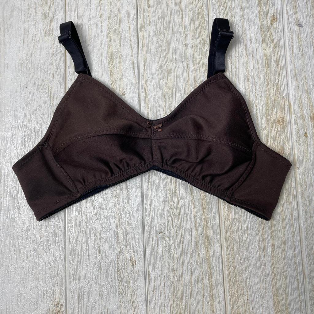 Bra Wanita Jumbo Sexy Tanpa Kawat Tanpa Busa Bahan Kaos Tebal Ukuran 32 Sampai 44