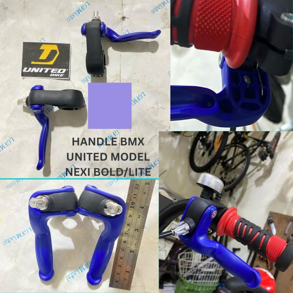 United Handle Tuas Rem Sepeda BMX 12-18 Inch Plastik Nexi Bold/Lite