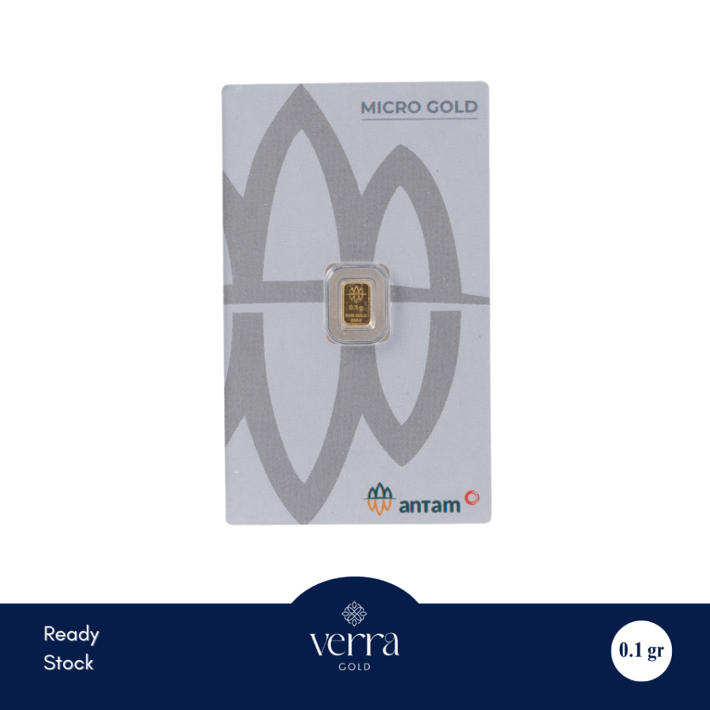 VERRA GOLD - Logam Mulia 24K 0,1 gram Emas Batangan