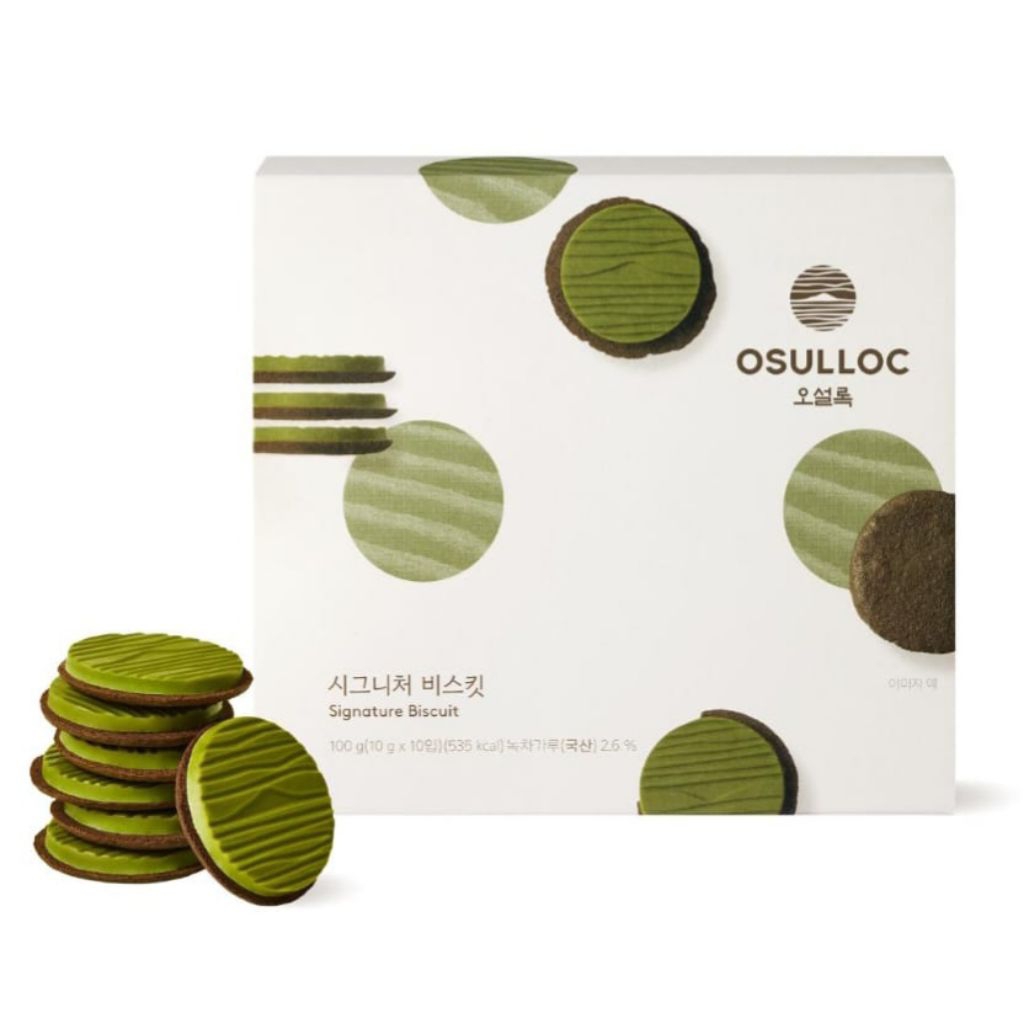 (PO KOREA) OSULLOC SIGNATURE BISCUIT 10PCS - ORIGINAL KOREA