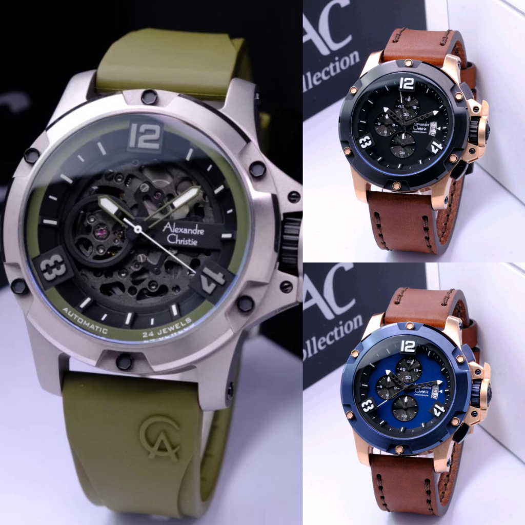 Jam Tangan Alexandre Christie Pria AC 6295 AC6295 Original Garansi Resmi