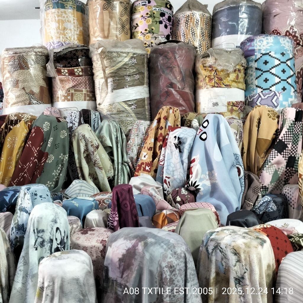 HARGA/0,5 M | BAHAN DIOR SILK PREMIUM MOTIF TERBARU | KAIN DIOR SILK PREMIUM MOTIF TERBARU | ABAYA