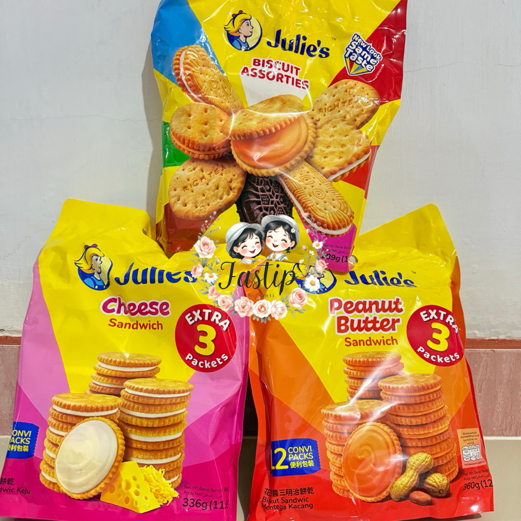 (BISA INSTANT ORIGINAL) Julie’s Biscuit Malaysia Original | Biscuit Assorties & Sandwich | Cheese Sa