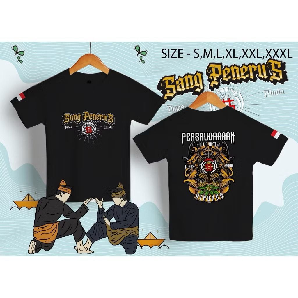 ￼T-shirt/ Kaos Distro Anak PSHW Anak e Wong SH Winongo SANG PENERUS Kid Pencak Silat Viral Terlaris 