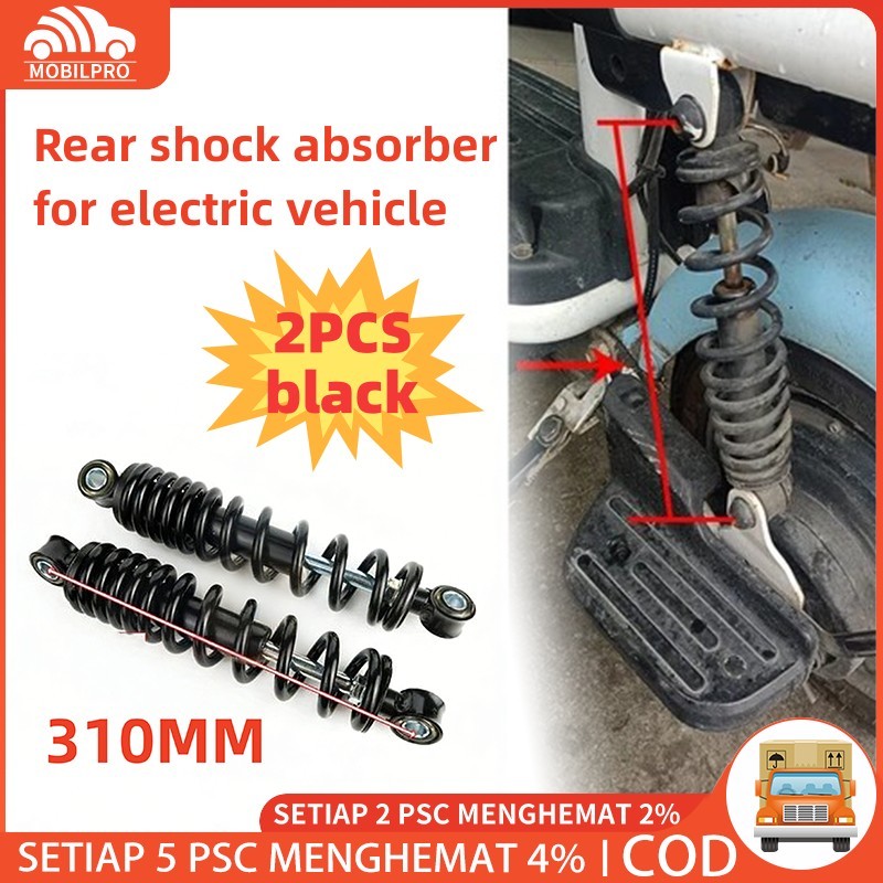 2PCS Untuk Modifikasi Shockbreaker Per Belakang Sepeda Listrik Universal 310mm Shockbreaker Pendek