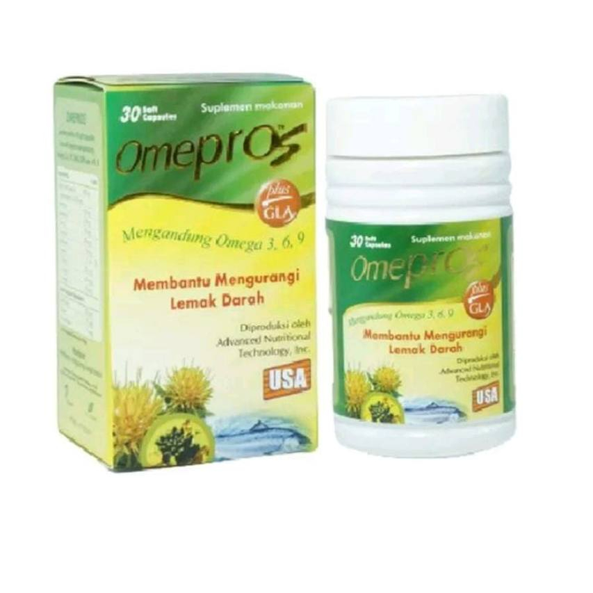 Omepros 1 Botol isi 30 Soft Capsul/ Minyak Ikan