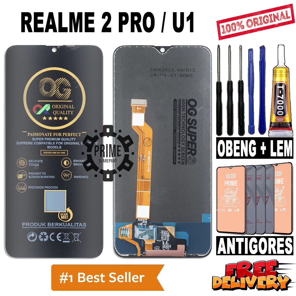 LCD TOUCHSCREEN REALME 2 PRO / REALME U1 ORIGINAL OEM LCD REALME 2 PRO / REALME U1 FULLSET