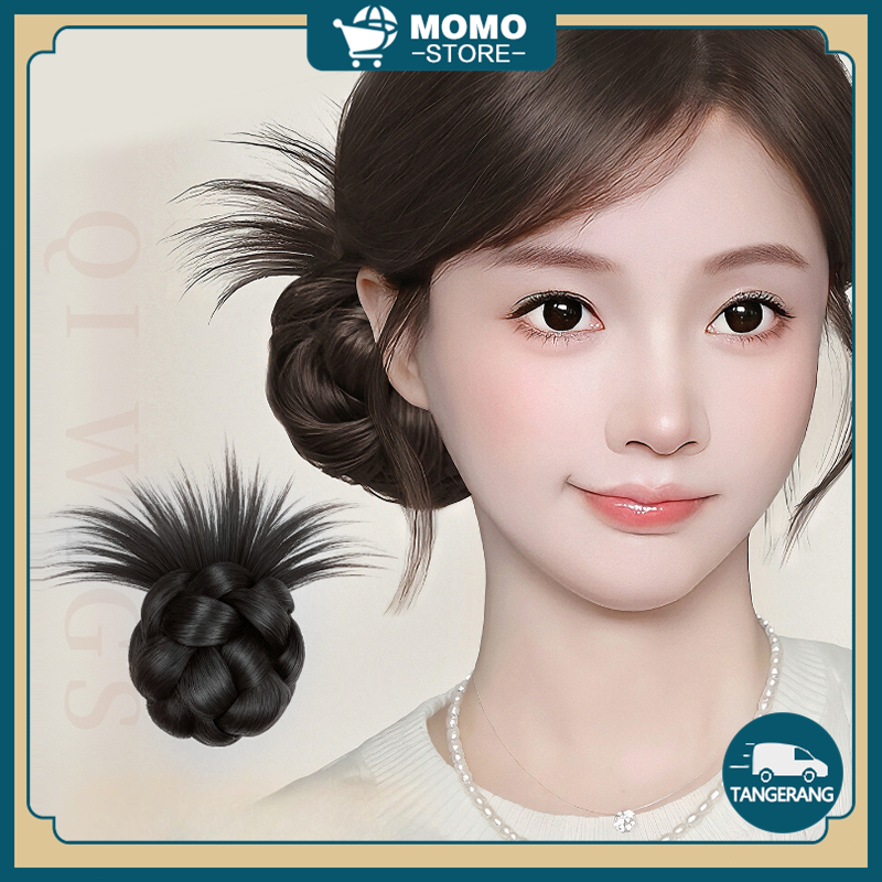 Rambut Palsu Yang Elegan Wig Wanita Clip In Hair Reusable Aksesoris Rambut Pernikahan Portabel Wig K