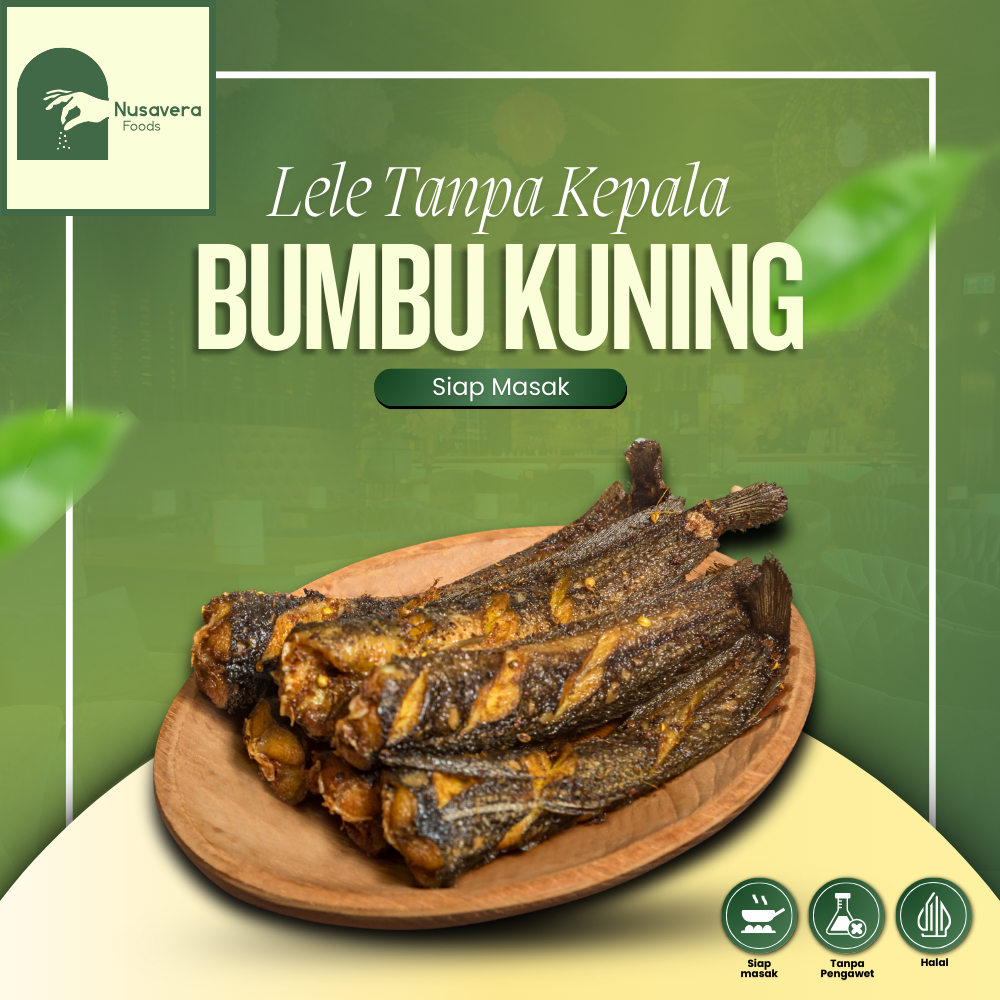 Ikan Lele Tanpa Kepala Bumbu Kuning 500 gram | Siap Goreng Gurih Lauk Makan | Vakum Frozen
