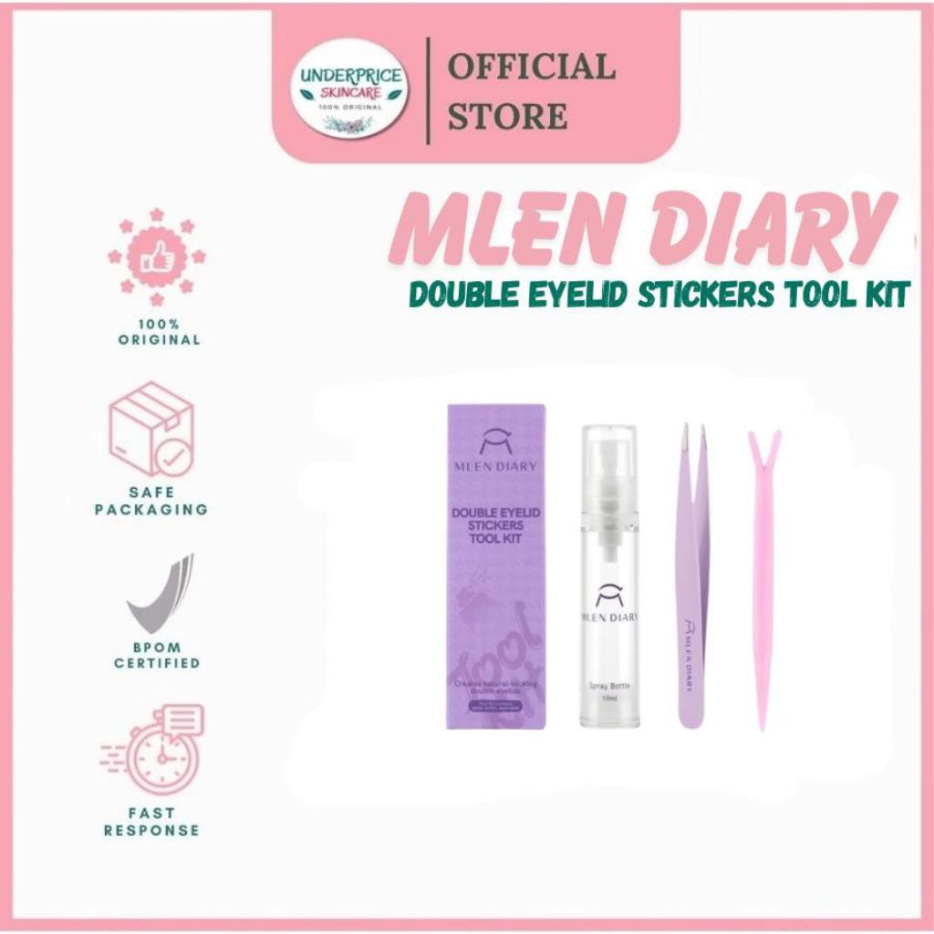 Mlen Diary Double Eyelid Stickers Tool Kit