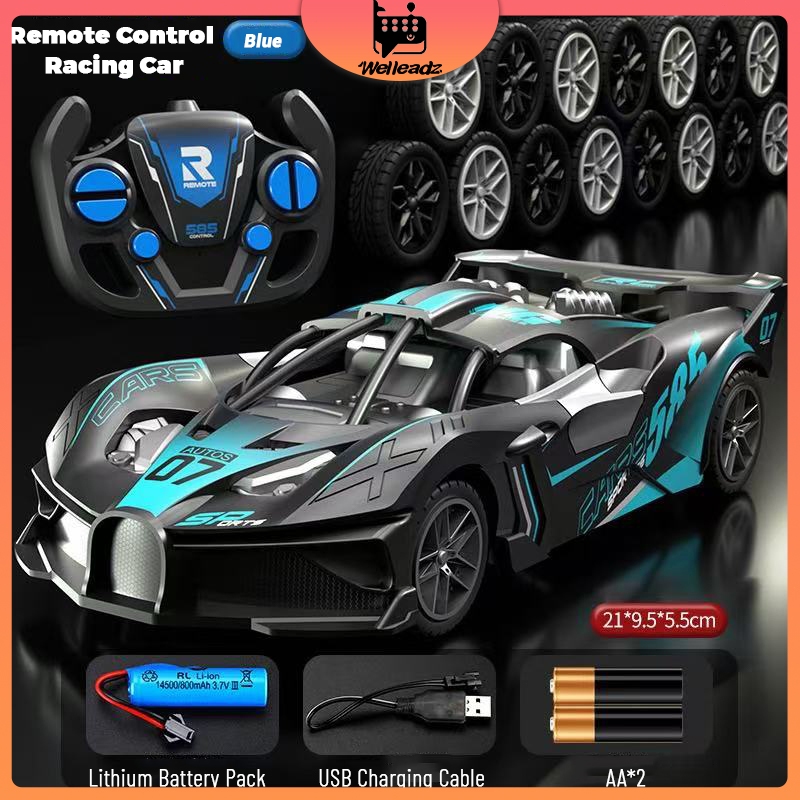 USB Buga Mobil Remote Control RC Drift Car Kecepatan Tinggi Mobil Racing 1:20 Speed Car