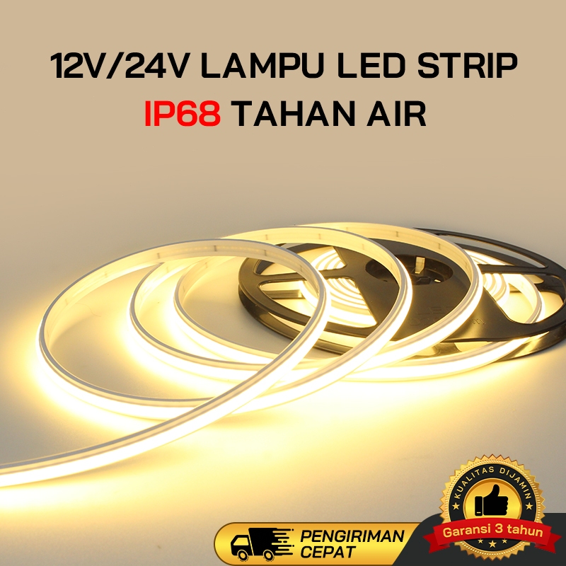 Lampu LED Strip Underwater DC 12V 24V Anti Air dengan Lem Tempelan untuk Kolam Renang