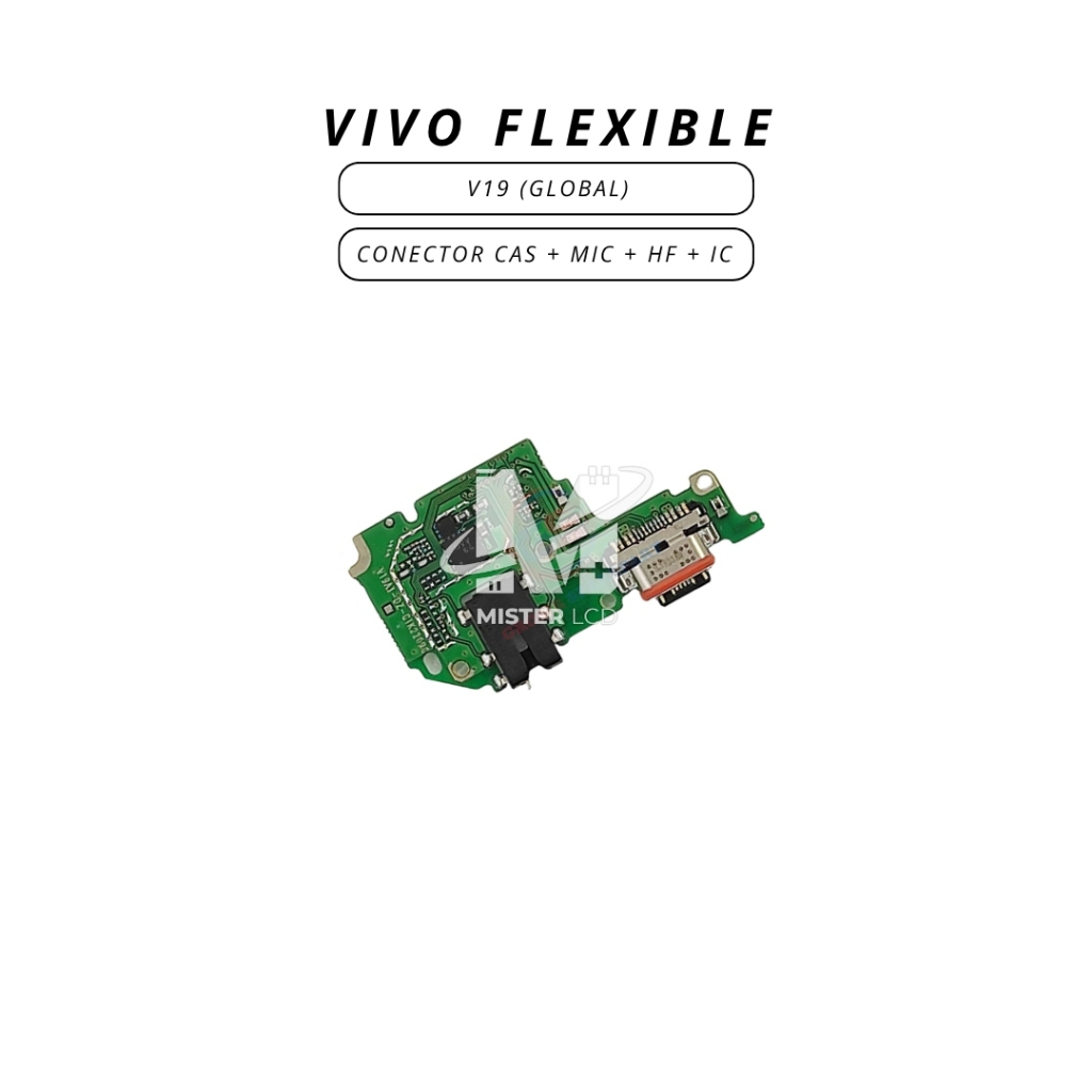 FLEXIBLE CON CAS + MIC + HF + IC VIVO V19 (GLOBAL) ORI CT