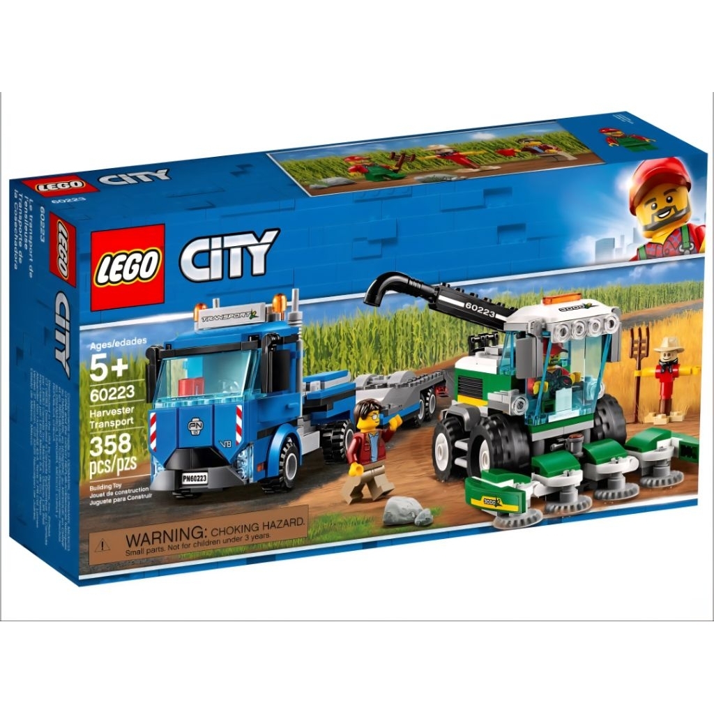 LEGO CITY 60223 HARVESTER TRANSPORT - MAINAN LEGO ORIGINAL