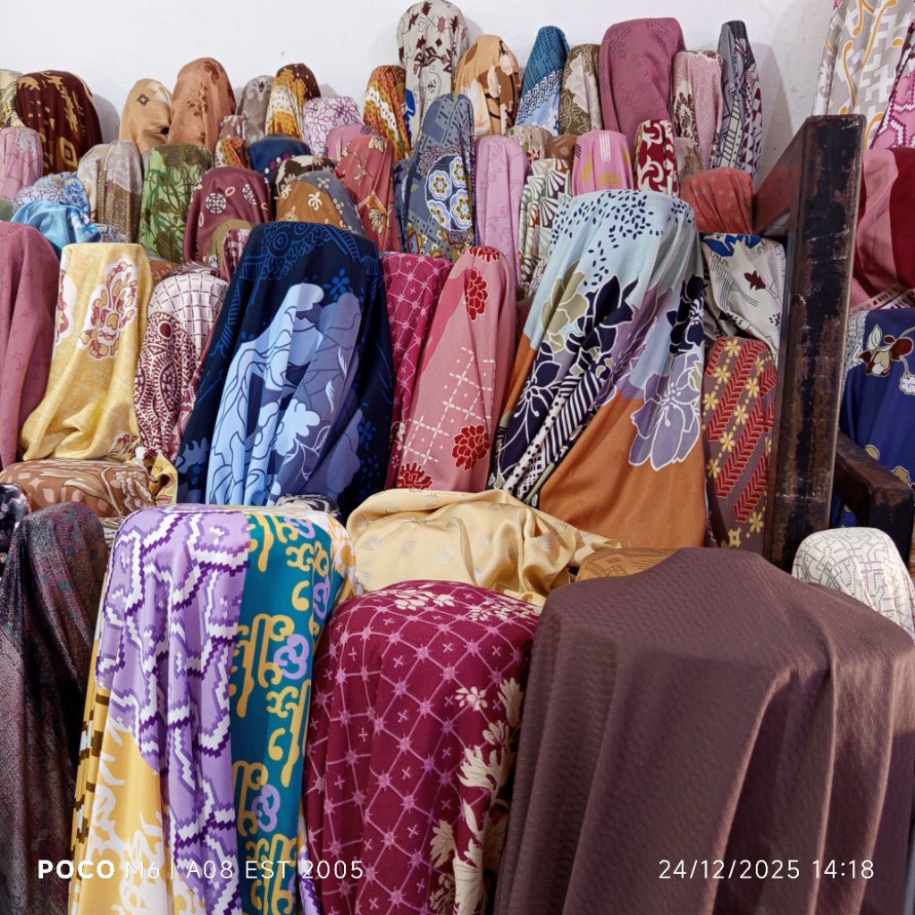 HARGA/0,5 M | BAHAN DIOR SILK PREMIUM MOTIF | DIOR SILK PREMIUM | KAIN DIOR LUXURY | KAIN DIOR SILKY