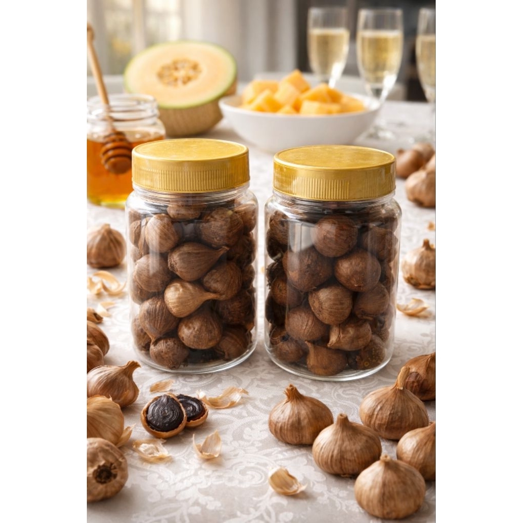 Bawang lanang hitam (black Garlic)