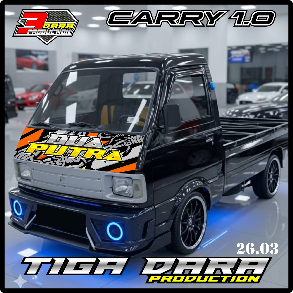 STICKER DECAL KABIN DEPAN MOBIL CARRY1.0 PICK UP,BEBAS REQUEST KD 26.03