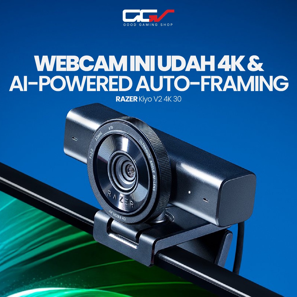 Razer Kiyo V2 4K 30 / 60 FPS AI Webcam for Gaming And Creator - Webcam