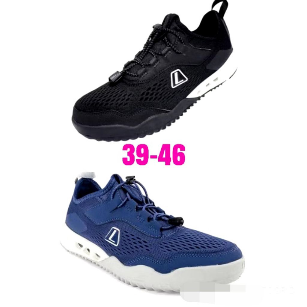 Sepatu League Aquanos hitam biru original sneakers. promo sale