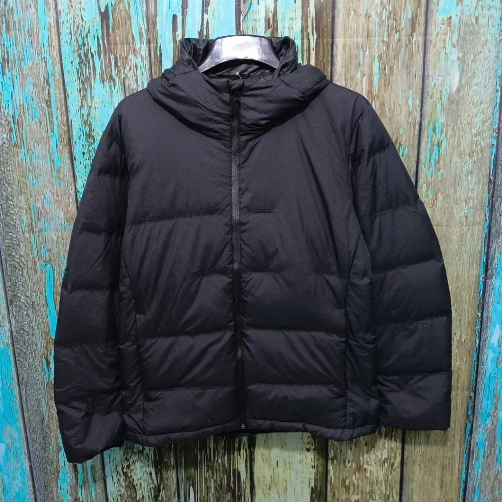 jaket bulu angsa UNIQLO tebal hangat size XL gunung bagus