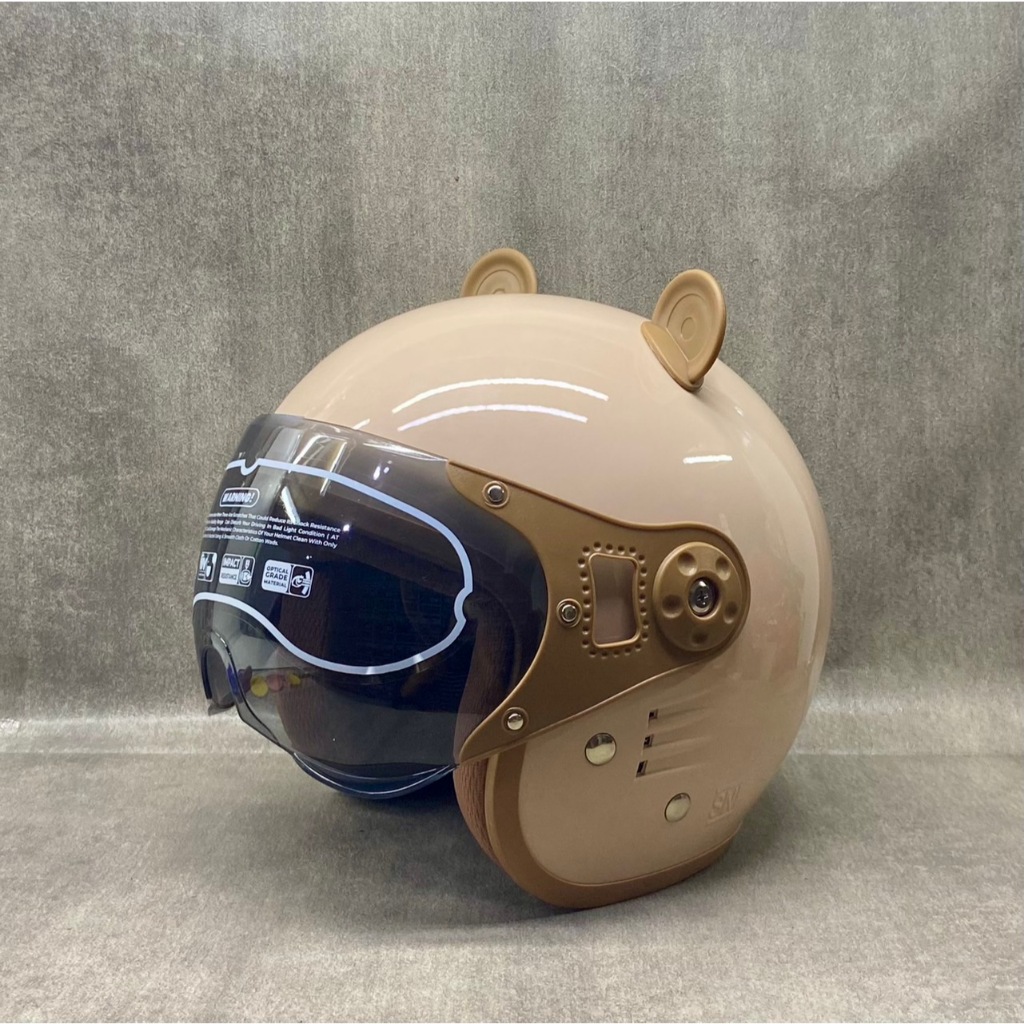HELM BOGO RETRO BIPLAST FANTASY V1 KUPING KUCING - HELM WANITA HIJAB CEPOL SNI KACA PILOT