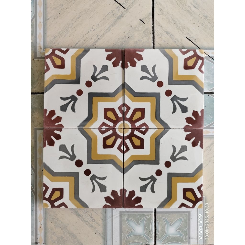 tegel klasik semen motif