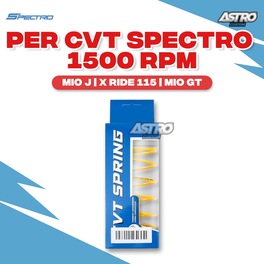 Spectro Per CVT 1500 RPM Mio J Fino Xride Soul GT 115 Per Kampas Ganda Pulley Upgrade CVT Racing