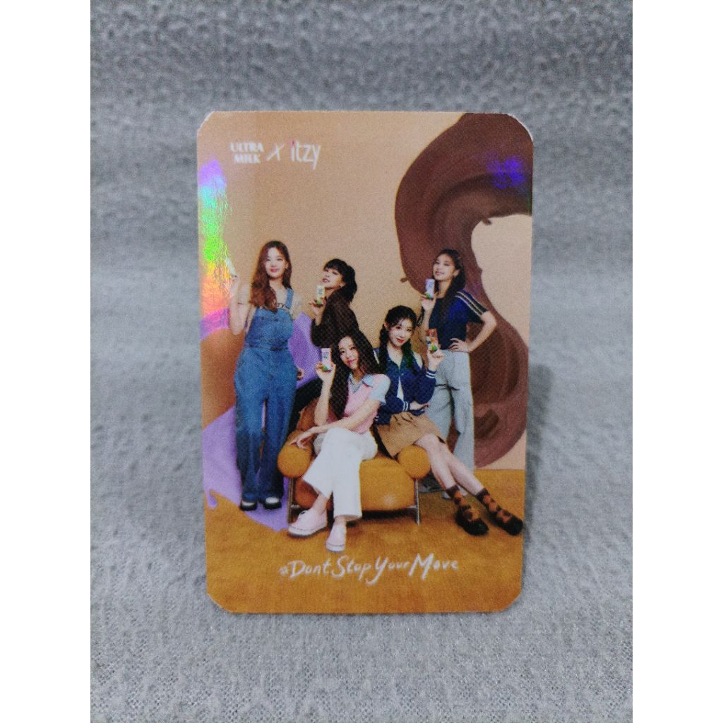 Official ultra milk itzy photocard - itzy full member