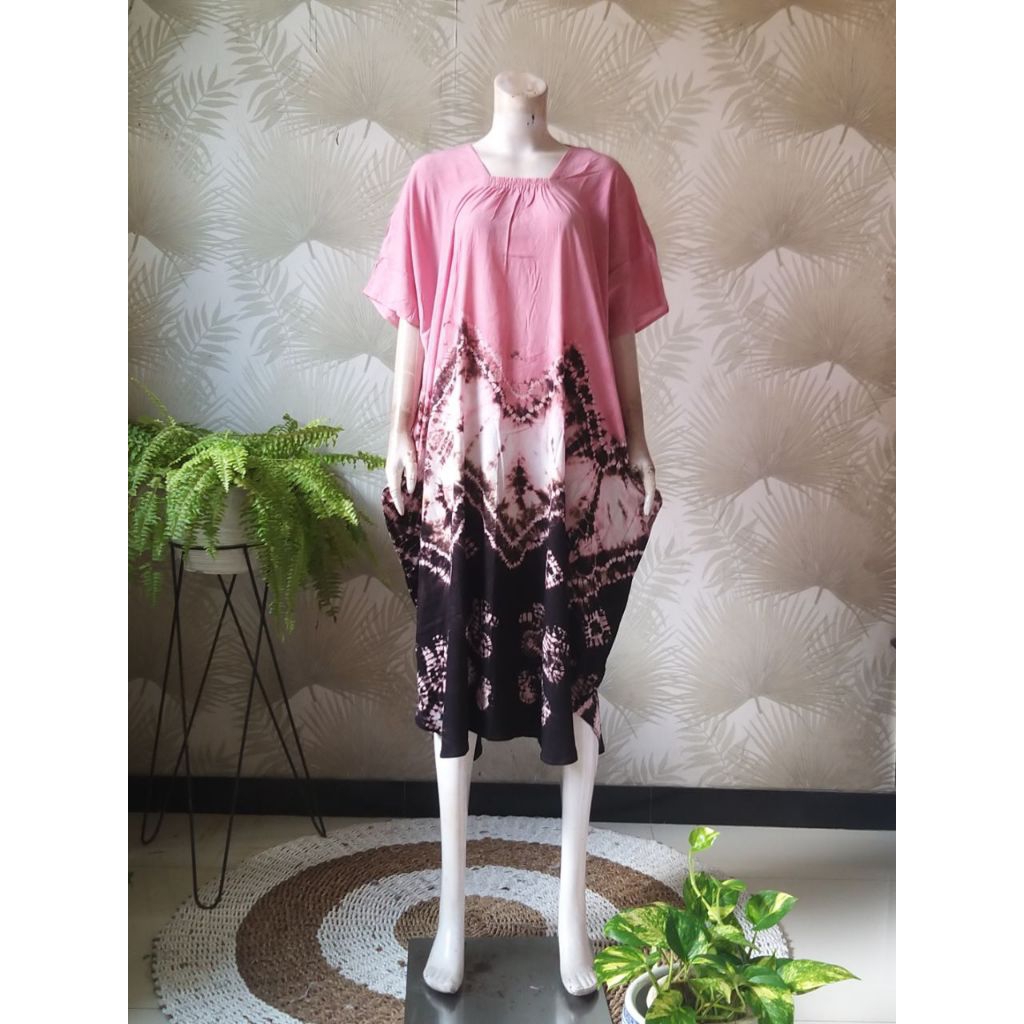 Daster Lowo SASIRANGAN Dada Karet Non Busui Jumbo Ld 160 Pb 118 Rayon Premium Terbaru Baju Tidur Wan