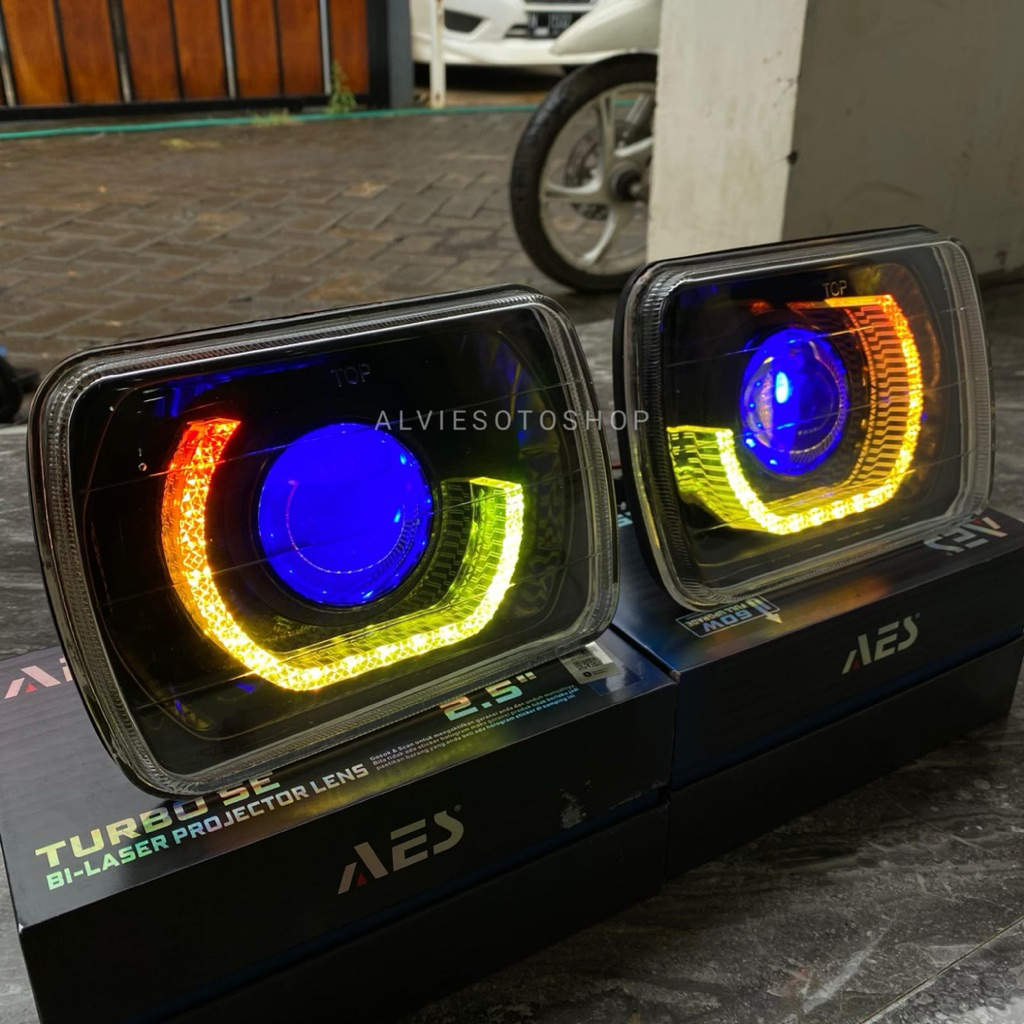 LAMPU HEADLAMP BILED LAMPU DEPAN BILED KOTAK 7 INCHI UNIVERSAL F70 TAFT GT/FEROZA/L300/PANTHER KOTAK