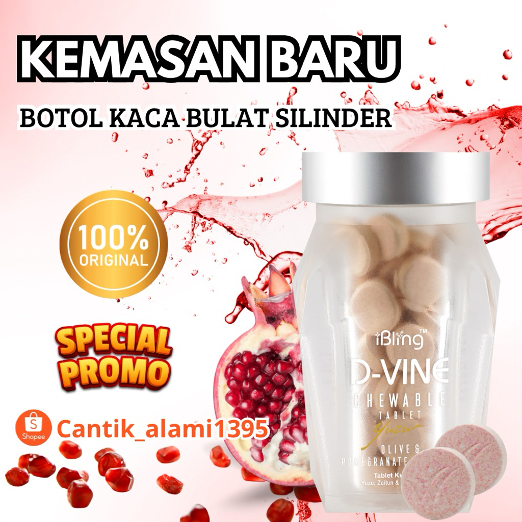 D vine Dvine COLLAGEN CANDY ORIGINAL ASLI ISI 60 TABLET READY STOCK