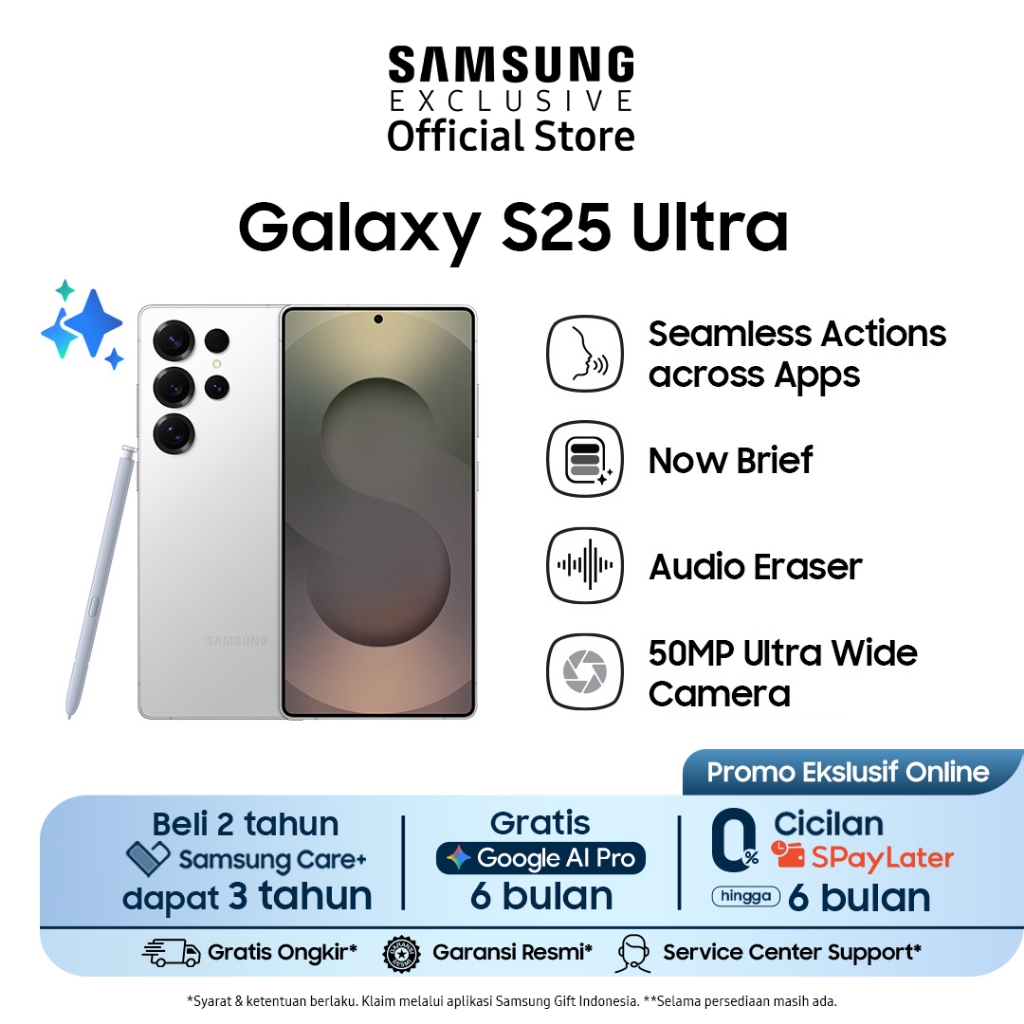 Samsung Galaxy S25 Ultra 12/512GB - Titanium Whitesilver | Smartphone AI | Galaxy AI | Kamera 200MP 